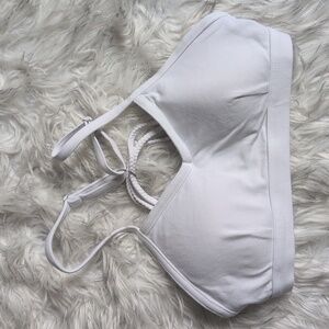 Bombshell Sportswear Crossback Braided Sports Bra Size Small